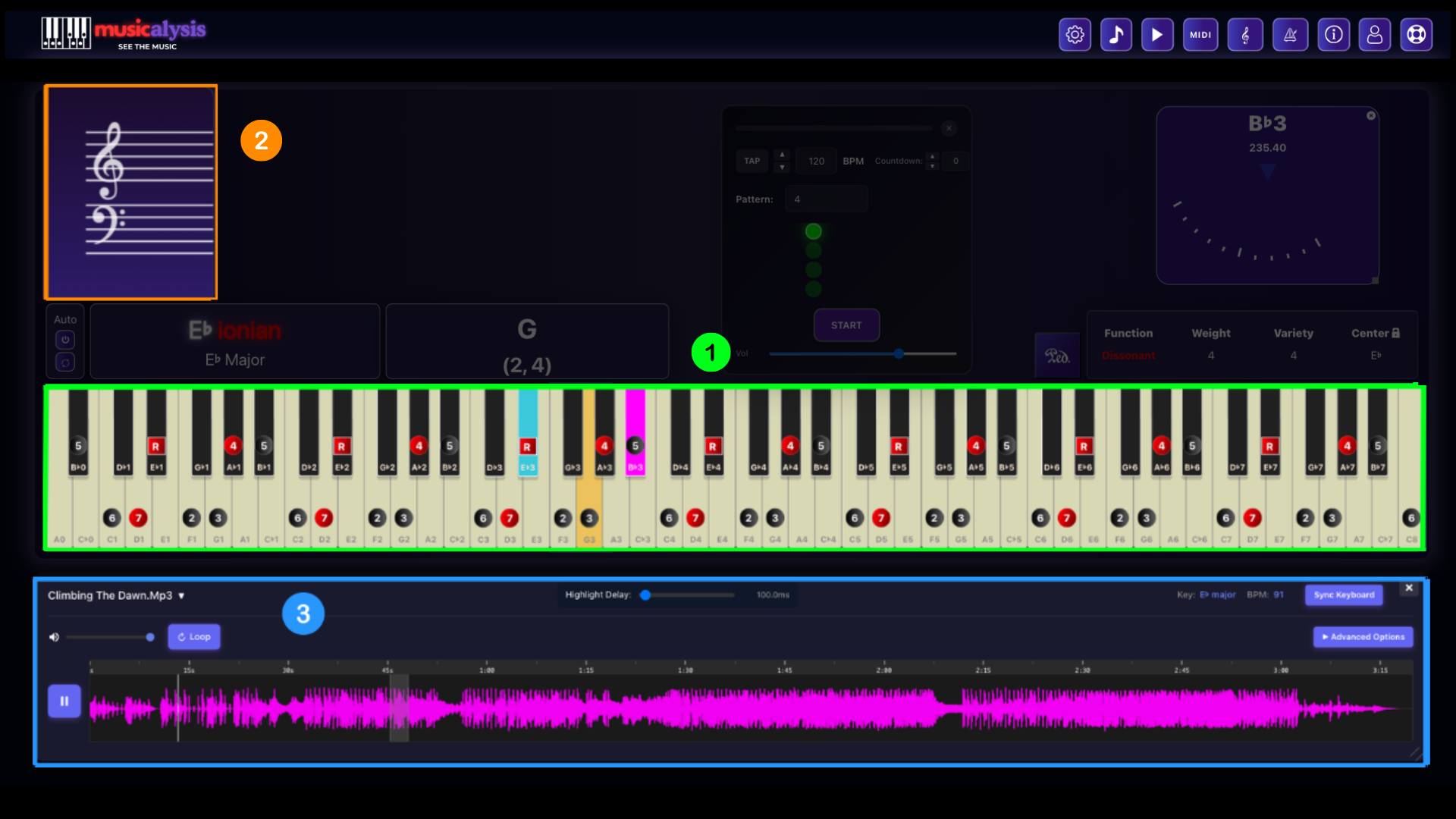 Musicalysis Interface